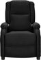 vidaXL Fauteuil verstelbaar stof zwart