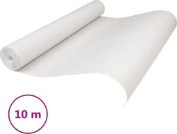vidaXL - Vliesbehang - 3D - effen - 10x0,53 - m - wit