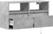 vidaXL - Tv-wandmeubel - met - LED-verlichting - 80x31x45 - cm - betongrijs