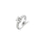 TI SENTO Dames Ring - 925 zilver - Zirconia wit - Maat 18.50 mm / maat 58 - 1737ZI