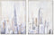 Schilderij Home ESPRIT New York Loft 60 x 2,4 x 80 cm (2 Stuks)