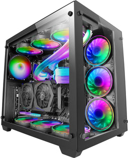 Mars Gaming MCV3 - Tower Behuizing - ATX EATX Micro-ATX Mini-ITX - Zwart