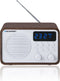 Draagbare radio met Bluetooth en USB BLAUPUNKT PP7BT, kleur: bruin hout/wit