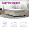 vidaXL - Pocketveringmatras - middelhard - 90x220 - cm