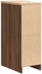 vidaXL - Garagekast - 30x51x85 - cm - massief - grenenhout - bruin - eikenkleurig