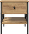 vidaXL - Nachtkastjes - 2 - stuks - Artisan - Eiken - 40x42x45 - cm - Geengineerd - Hout