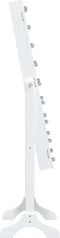 vidaXL - Spiegel - vrijstaand - met - LED's - 34x37x146 - cm - wit