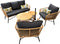 Driesprong collection - Castro loungeset zwart teak 5-delig