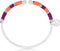 Scmyk BG-267 - Armband Bangle - Zilver plated met oranje roze draad - Havana Spritz