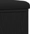 vidaXL - Opbergbank - Zwart - Eikenhout - 100x30x48 - cm - Geengineerd - Hout