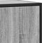 vidaXL - Dressoir - 68x35x76 - cm - bewerkt - hout - en - metaal - grijs - sonoma