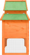 vidaXL - Kippenhok - 186,5x58,5x113 - cm - massief - grenenhout - rood