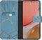 iMoshion Hoesje Geschikt voor Samsung Galaxy A72 Hoesje Met Pasjeshouder - iMoshion Design Softcase Bookcase - Meerkleurig / Blue Graphic