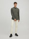 JACK&JONES JJPIQUE MELANGE LOGO SHIRT L/S - Casual overhemd - Slim fit - M