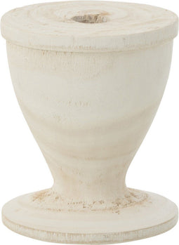 J-Line kaarshouder - hout - wit - small