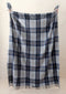 Plaid Tartan Silver Bannockbane - 145x190 - Gerecycled Wol - TBCo Scotland