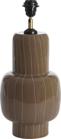 Light & Living Tafellamp Kamadu - 45cm - Bruin - excl. kap