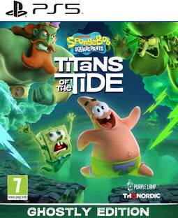 THQ Nordic SpongeBob SquarePants - Titans of the Tide - Ghostly Edition - Steelbook + 5 kaarten + sleutelhanger + patch