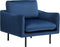 VINTERBRO - Fauteuil - Blauw - Fluweel