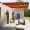 vidaXL - Luifel - vrijstaand - automatisch - 350x250 - cm - oranje - en - bruin