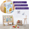 WonderMind Kinderboekenkast - Gecertificeerd 100% Massief Hout - B90 x H95 x D35 cm - Montessori - Kinderkamerkast