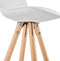Alterego Mini Tatami - Witte Barkruk - 42x42x85cm