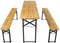 Juskys Biertafelset - 3-delig - 170 cm - Houtkleur