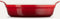 Le Creuset - Aardewerken - Ovenschaal - 24 cm / 6.3 cm Hoog - Rond - Kersenrood