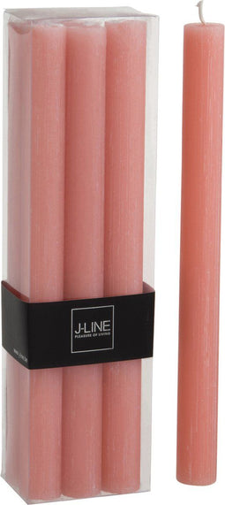 J-Line tafelkaars Terracotta - rose - 9U - doos van 6
