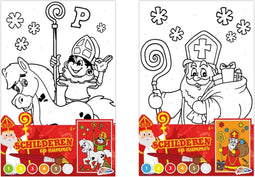 Schilderen op nummer Sinterklaas thema | Variant 1 | knutselen voor kinderen | sinterklaas cadeau | schoencadeautjes sinterklaas