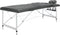 vidaXL - Massagetafel - met - 2 - zones - 186x68 - cm - aluminium - frame - antraciet