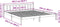 vidaXL - Bedframe - extra - lang - zonder - matras - grenenhout - wit - 200x220 - cm