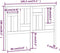 vidaXL - Hoofdbord - 185,5x4x100 - cm - massief - grenenhout - wit