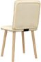 vidaXL - Eetkamerstoelen - 2 - st - stof - crèmekleurig