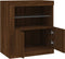 vidaXL - Dressoir - met - LED-verlichting - 60,5x37x67 - cm - bruin - eikenkleur