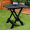 Pro Garden Opvouwbaar Bijzettafel - Kunststof - 44 x 44 x 50 cm - Antraciet