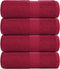 vidaXL - Gastendoekjes - 4 - st - 30x50 - cm - 360 - g/m² - 100% - katoen - bordeauxrood