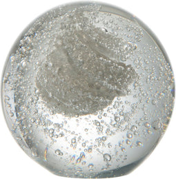 J-Line presse-papier Bubbel - glas - zilver - small