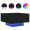 vidaXL - Salontafel - met - LED-lampen - Zwart - Eiken - 55x55x31 - cm