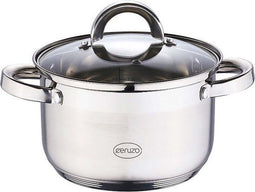 Ceruzo Kookpan - RVS - Ø 20 cm - H 12.5 cm - 3.6 L - Vaatwasserbestendig - Geschikt voor alle warmtebronnen