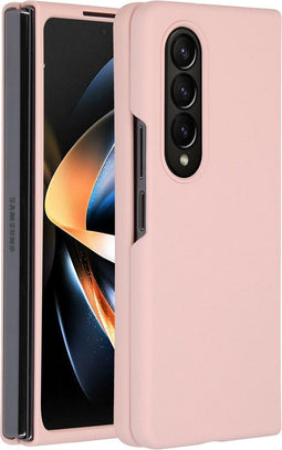 Accezz Hoesje Geschikt voor Samsung Galaxy Z Fold 4 Hoesje Siliconen - Accezz Liquid Silicone Backcover - Roze