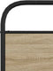vidaXL - Bedframe - zonder - matras - bewerkt - hout - sonoma - eikenkleur - 90x190 - cm