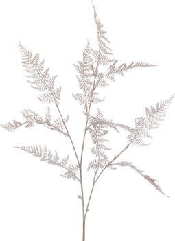 J-Line decoratie Tak Varen - kunststof - lichtroze - 12 stuks