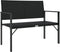 vidaXL - Tuinbank - 2-zits - poly - rattan - zwart