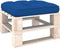 vidaXL - Palletkussen - 70x70x12 - cm - stof - koningsblauw