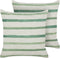 KAFRA - Sierkussen set van 2 - Groen - 45 x 45 cm - Polyester