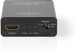 Nedis VEXT3470AT - HDMI Audio-Extractor - 3.5 mm Toslink Output - Zwart