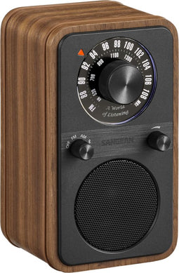 Sangean WR-9 FM en AM radio met Bluetooth ontvangst, Vintage Walnut