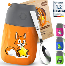 Funkelfuchs Thermoskan - 500ml - 100% Lekvrij - Oranje