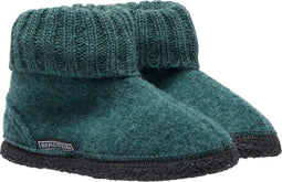 Bergstein Cozy Sloffen - Pantoffels 100% Zuiver scheerwol - Seagreen